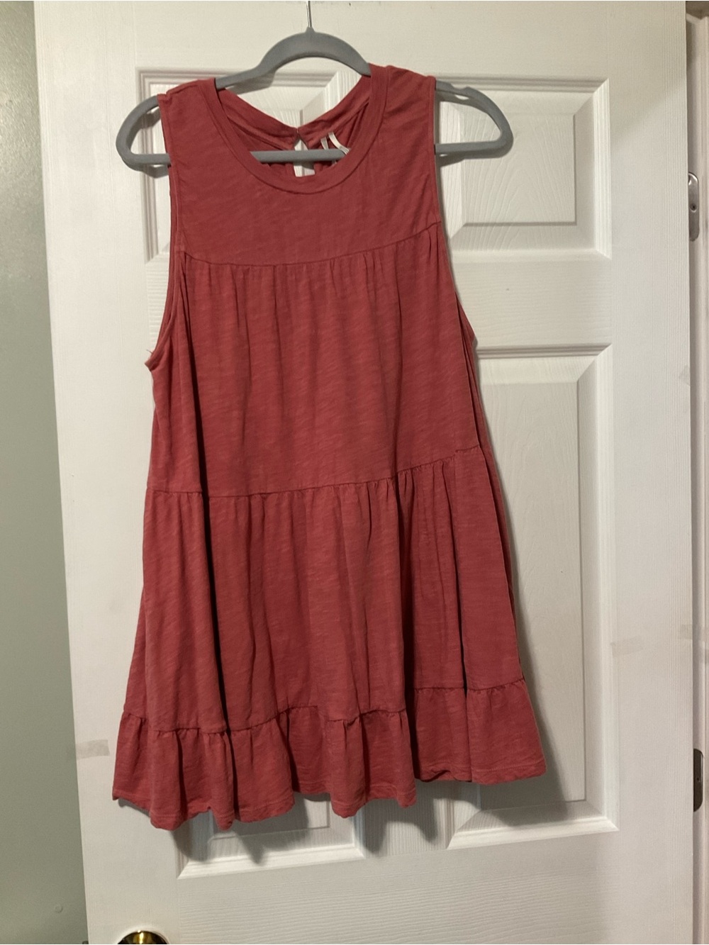 Anthropologie Sleeveless Tiered Tunic - Rose